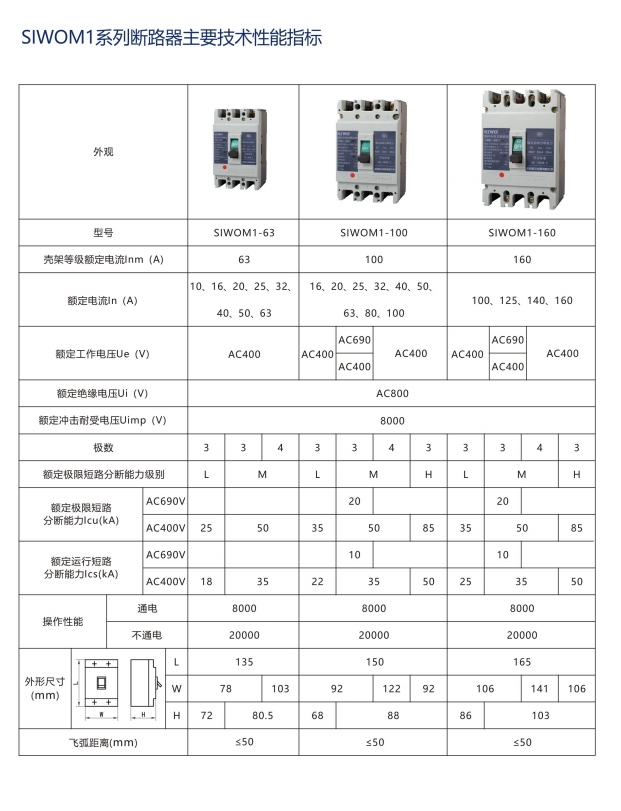 SIWOQ2-63/3S1 16A桔子電器全新原裝正品安裝規(guī)范