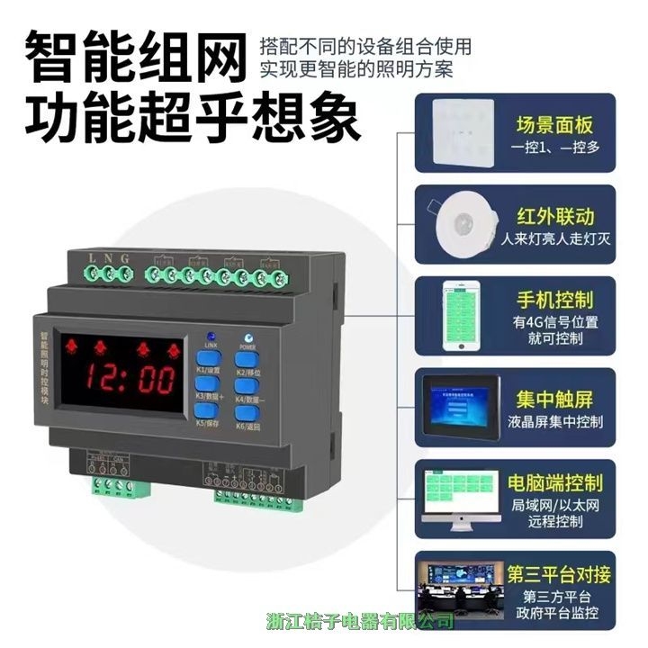 ASLC-S12/16智能照明控制器桔子電器保修4年